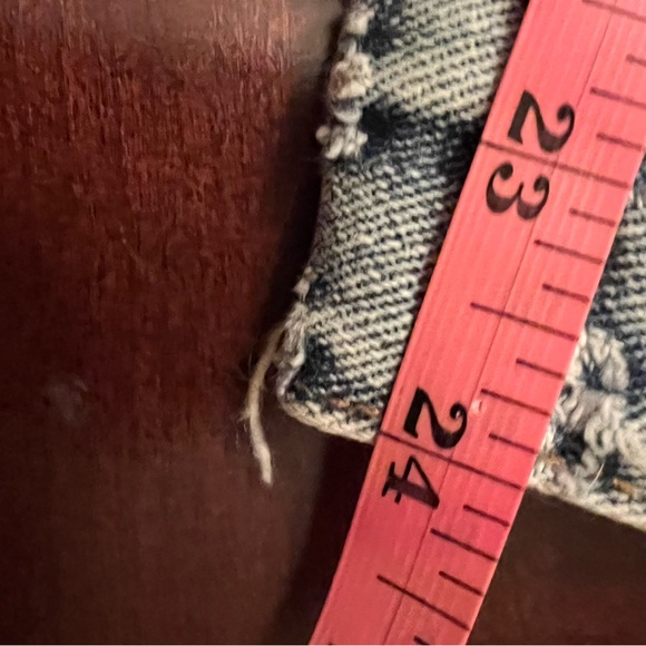 Excuse denim jacket distressed size M NWT - Picture 11 of 11